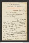 Nachlass Franz Steindachner, Brief von H. K. Morrison an Franz Steindachner (15.01.1879), Inv.Nr. 350.02, Seite 1